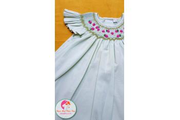 Đầm Smock thêu tay