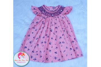 Đầm Smock thêu tay