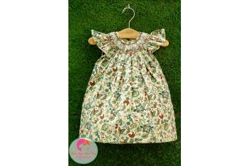 Đầm Smock thêu tay