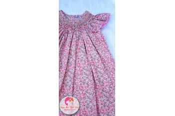 Đầm Smock thêu tay