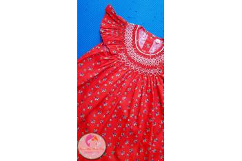 Đầm Smock thêu tay