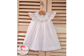 Đầm Smock thêu tay