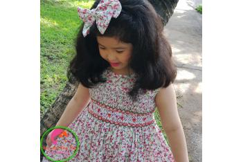Đầm Smock thêu tay