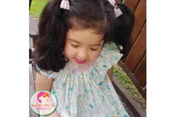 Đầm Smock thêu tay