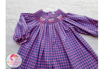 Đầm Smock thêu tay