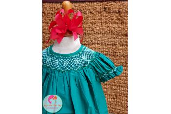 Đầm Smock thêu tay