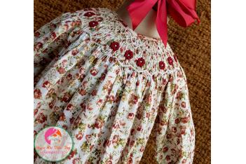 Đầm Smock thêu tay