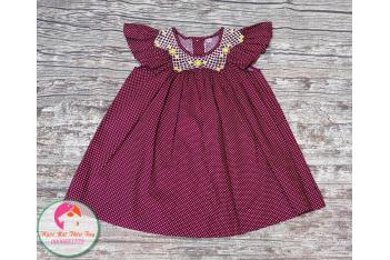 Đầm Smock thêu tay