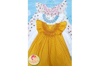 Đầm Smock thêu tay