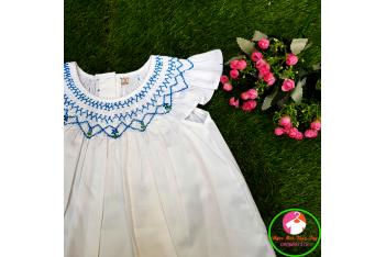 Đầm Smock thêu tay