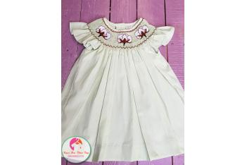 Đầm Smock thêu tay