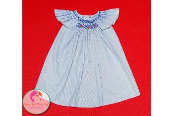 Đầm Smock thêu tay