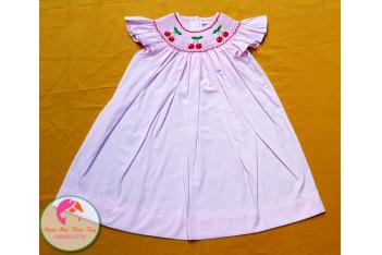 Đầm Smock thêu tay