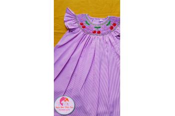 Đầm Smock thêu tay