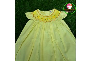 Đầm Smock thêu tay