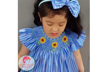 Đầm Smock thêu tay