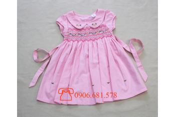 VÁY THÊU TAY BÉ GÁI XUẤT KHẨU